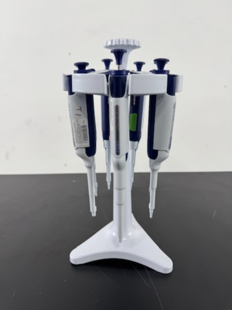 Image of Rainin Pipet-Lite XLS Single Channel Pipettes w/Stand - Quantity 7